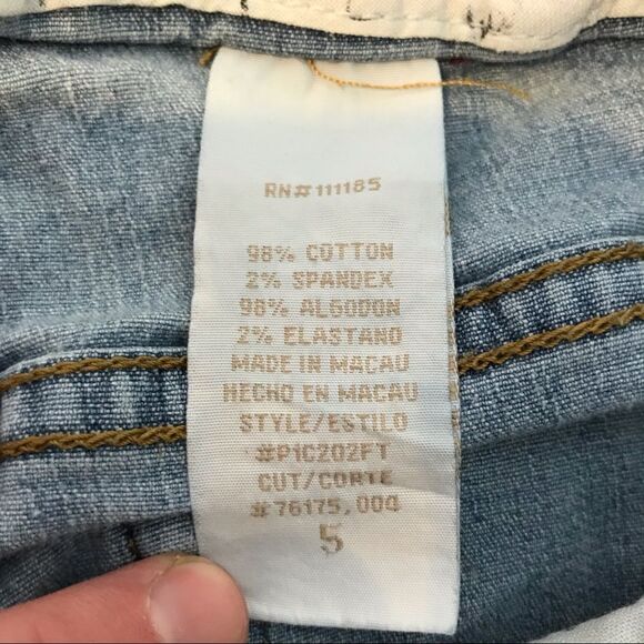 Baby Phat Cuffed Cropped Jeans sz 5 - Picture 6 of 9